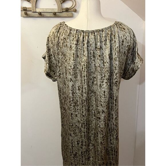 Michael Michael Kors Short Sleeve Satiny Printed Shift Dress XL - Picture 3 of 5